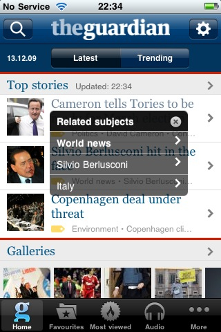 The Guardian app
